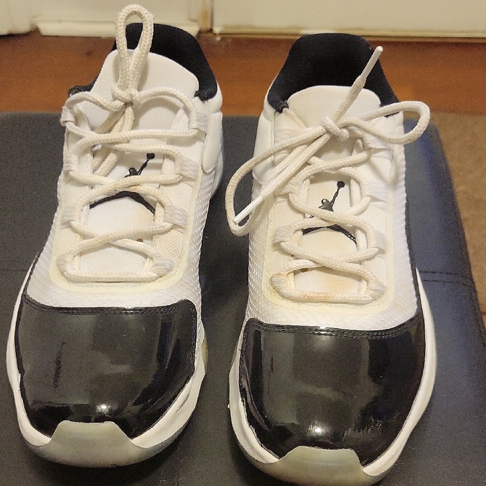 White and Black Athletic Sneakers